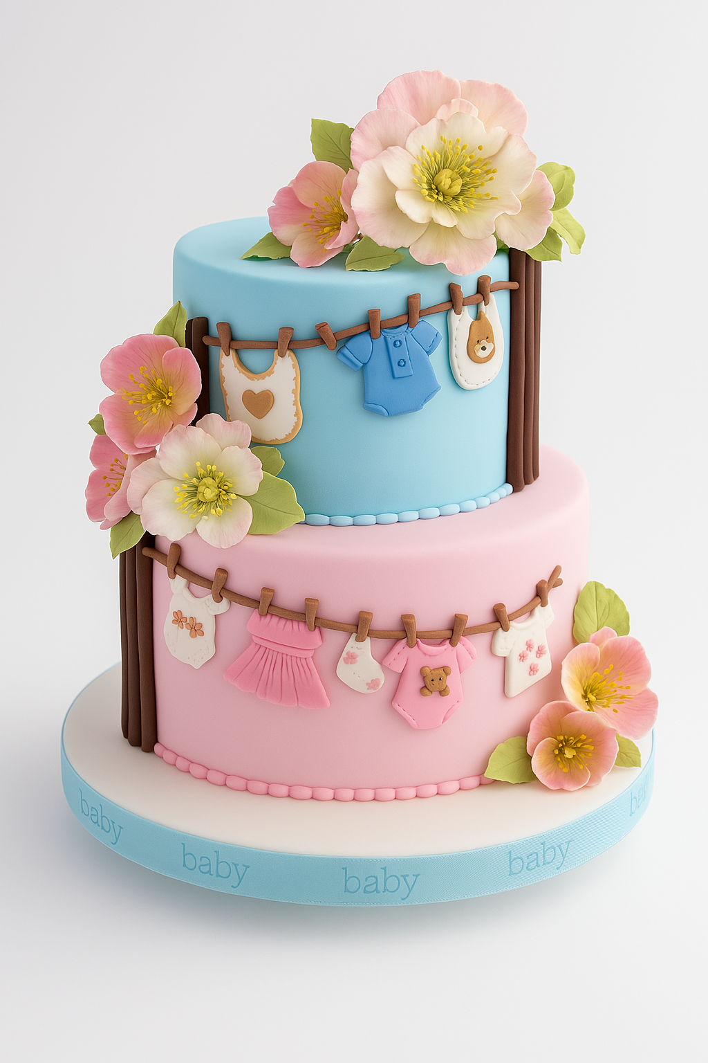 Floral Baby Shower Cake