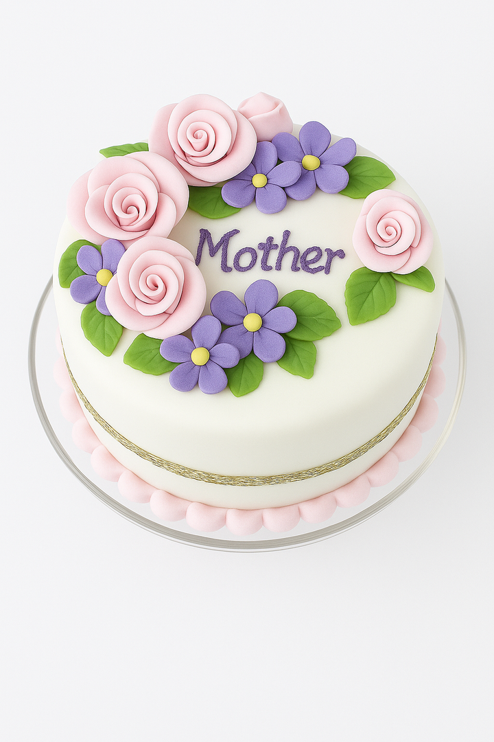 Blossom Love Mother Fondant Cake