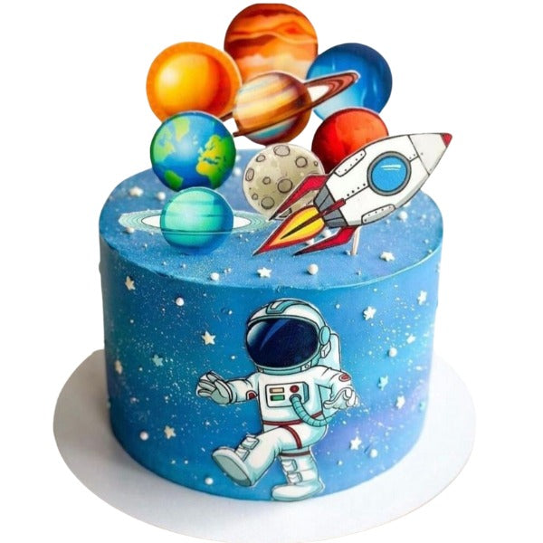 Astronaut Galaxy Explorer Cake