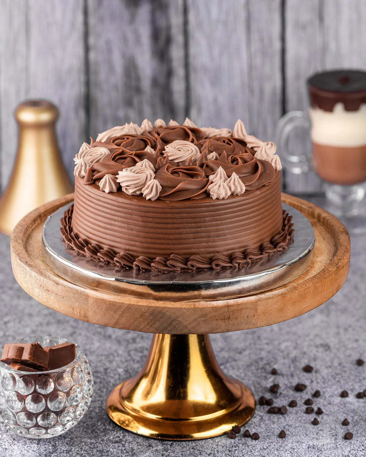 Chocolate Ganache (Dark / Milk) Cake