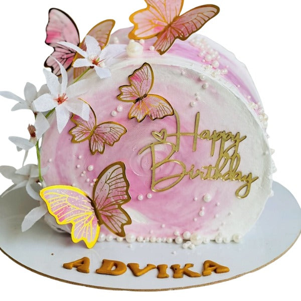 Floral Butterfly Cake