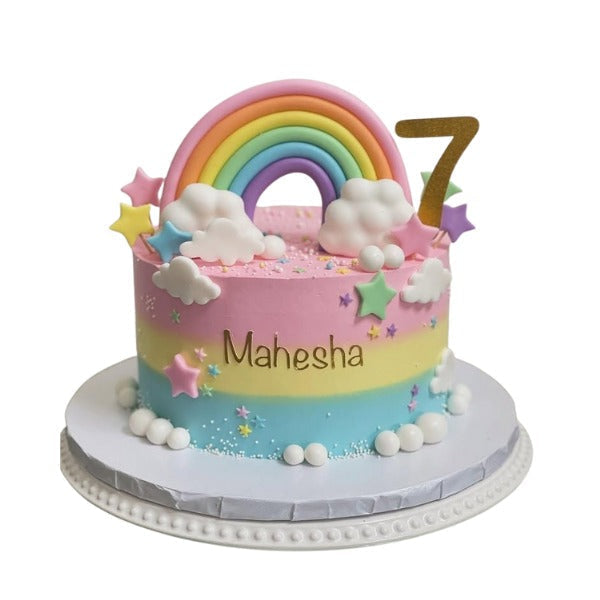 Pastel Rainbow Dream Celebration Cake
