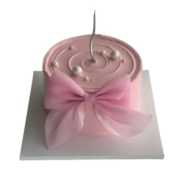 Pink Bow Cake