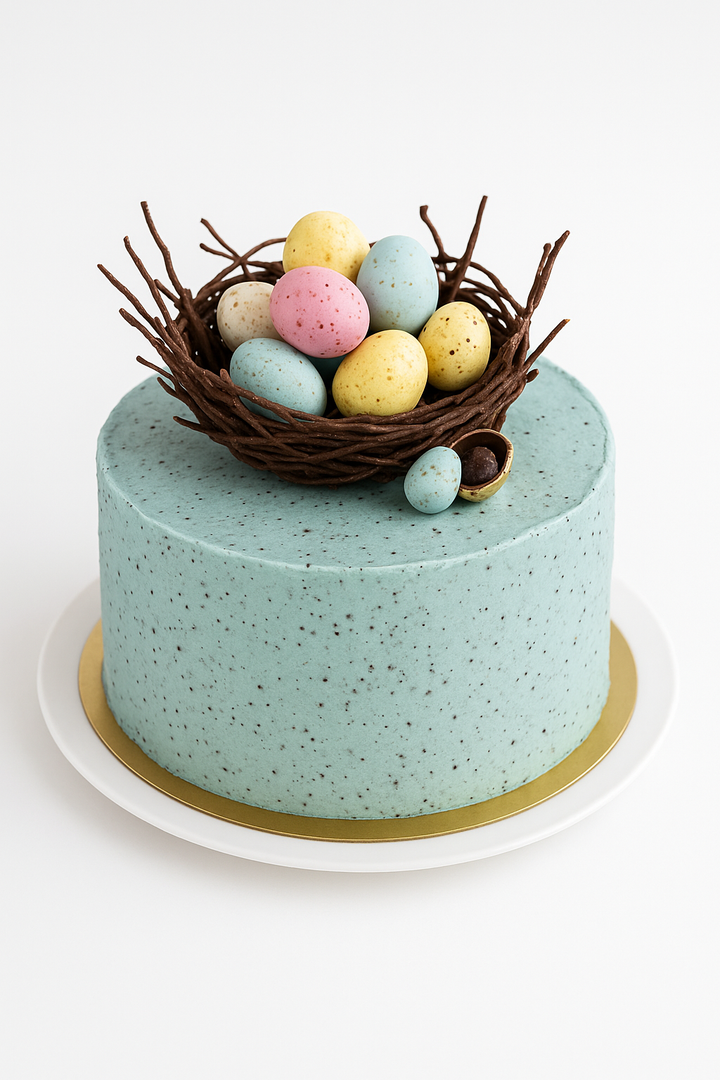 Speckled Egg Nest Easter Celebration Cake