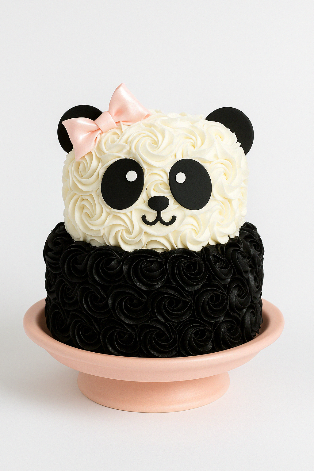 Sweet Panda Swirls Cake